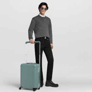 Alternative view of Louis Vuitton Horizon 55 Suitcase 21.7in/ 55cm Misty Lake Green Silver Hardware M13999