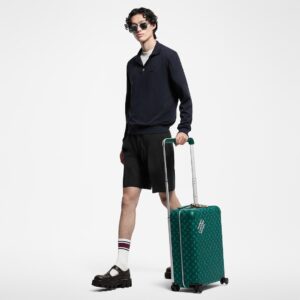 Alternative view of Louis Vuitton Horizon 55 Suitcase 21.7in/ 55cm Green Silver Hardware M12689