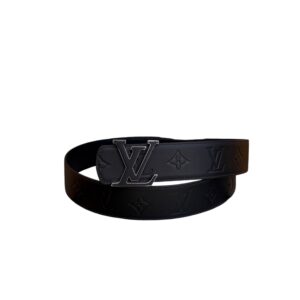 Louis Vuitton 40mm LV Initiales Monogram Eclipse Belt Black With Black Buckle