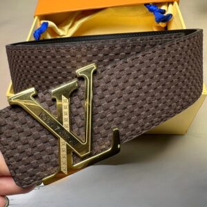 Alternative view of Louis Vuitton Initiales Reversible LV Belt with Gold Toned Hardware