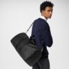 Louis Vuitton Keepall Bandouliere 55 Travel Bag 21.7in/ 55cm Black Damier Graphite Silver Hardware N41413 - Image 2