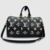 Louis Vuitton Keepall Bandouliere 45 Travel Bag 17.7in/ 45cm Black Gold Hardware M46670 - Image 3