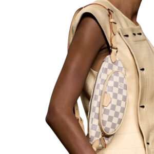Alternative view of Louis Vuitton Keepit Bumbag 11.4in/ 29cm Damier Azur Gold Hardware For Women N00230