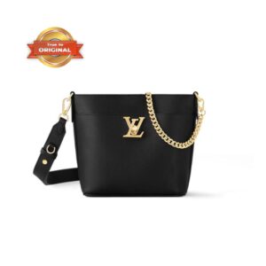 Louis Vuitton Lock And Walk Bag Black For Women M24006- 20.5 Cm/ 8 Inches