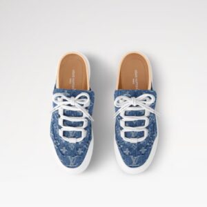 Alternative view of Louis Vuitton Lous Open Back Sneaker Blue For Women 1AGZEZ