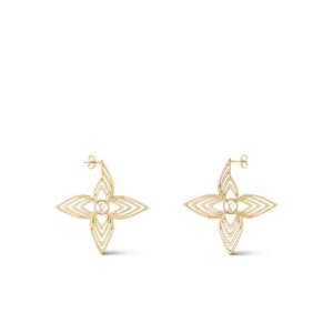 Louis Vuitton Breeze Earrings Gold-Toned For Women - M02659