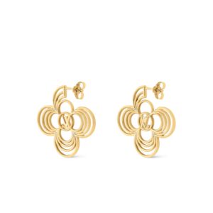 Alternative view of Louis Vuitton LV Breeze Earrings Gold-Toned For Women M02675
