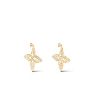 Alternative view of Louis Vuitton Breeze Earrings Gold-Toned For Women - M02659