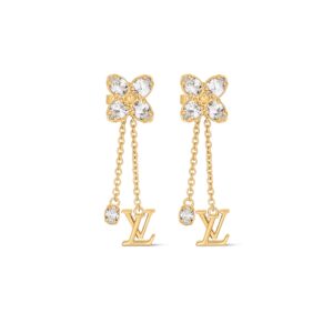 Louis Vuitton LV Dazzle Earrings Gold-Toned For Women M01996