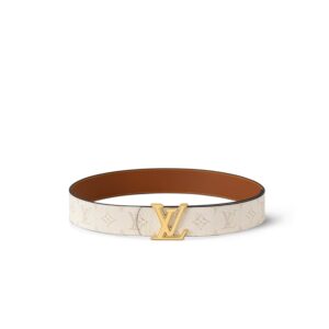 Louis Vuitton LV Dimension 40mm Reversible Belt Beige For Men M4154S