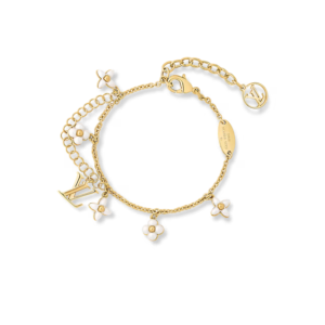 Louis Vuitton LV Floragram Bracelet White Gold Hardware For Women M0940A
