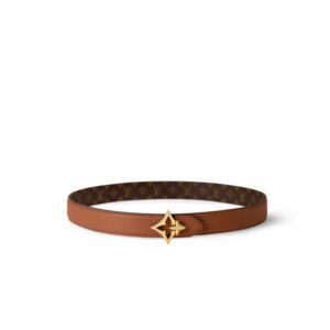 Louis Vuitton LV Flowergram 30mm Reversible Belt Cognac For Women M4392U