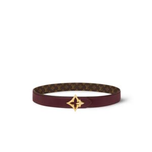 Louis Vuitton LV Flowergram 30mm Reversible Belt Garnet For Women M4556U
