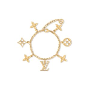 Louis Vuitton Iconic Charms Bracelet Gold-Toned For Women - M1376A