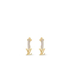 Louis Vuitton Iconic Earrings Gold-Toned For Women - M01732