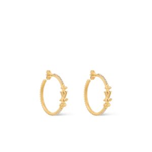 Louis Vuitton Iconic Earrings Gold-Toned For Women - M02303