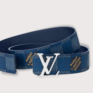 Alternative view of Louis Vuitton LV Initiales 40mm Reversible Belt Blue For Men M8645V