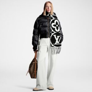 Alternative view of Louis Vuitton LV Medallion Scarf Black 92.5in/235cm M79212