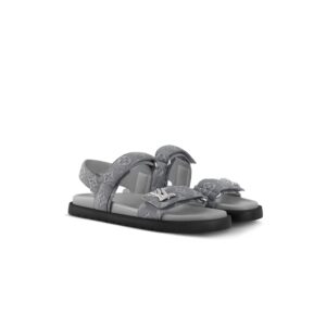 Louis Vuitton LV Sunset Flat Comfort Sandal Gray For Women 1ADIE8