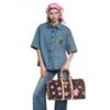 Louis Vuitton LV x Murakami Keepall Bandouliere 45 Travel Bag 17.7in/ 45cm Sakura Brown Gold Hardware For Women M13752 - Image 2
