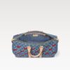 Louis Vuitton LV x TM Keepall Bandouliere 45 Travel Bag 17.7in/ 45cm Cherry Denim Gold Hardware M13875 - Image 5