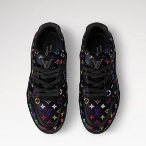 Alternative view of Louis Vuitton LV x TM LV Trainer Sneakers Black For Women 1AJQCS