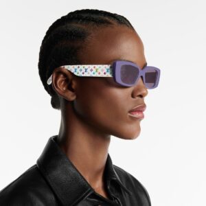 Alternative view of Louis Vuitton LV x TM Multigram Cat Eye Sunglasses Purple For Women Z2711W