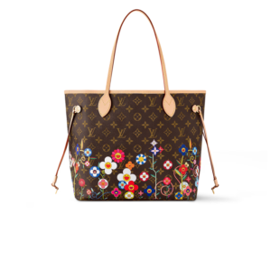 Louis Vuitton LV x TM Neverfull MM Tote Bag 12in/ 31cm Brown Monogram Gold Hardware For Women M13271