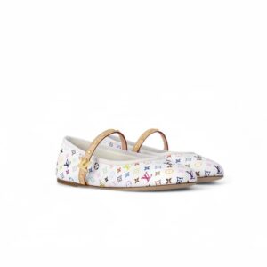 Louis Vuitton LV x TM Romy Flat Ballerina White For Women 1AGVFM