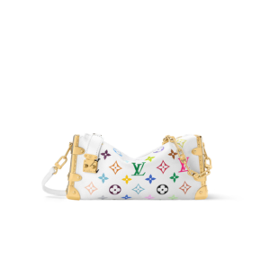 Louis Vuitton LV x TM Slim Trunk Crossbody Bag 9.1in/ 23cm Multicolored Gold Hardware For Women M27737