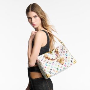 Alternative view of Louis Vuitton LV x TM Speedy Soft 30 Top Handle Bag 11.8in/ 30cm Multicolored Gold Hardware For Women M27789