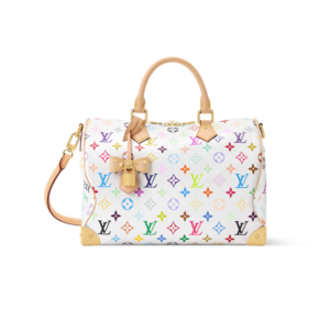 Louis Vuitton LV x TM Speedy Soft 30 Top Handle Bag 11.8in/ 30cm Multicolored Gold Hardware For Women M27789
