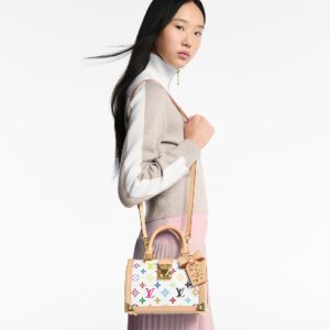 Alternative view of Louis Vuitton LV x TM Speedy Trunk 20 Top Handle Bag 8.3in/ 21cm Multicolored Gold Hardware For Women M27833