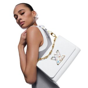 Alternative view of Louis Vuitton LV x TM Twist MM Slim Handbag White For Women 9.1in/23cm M13678