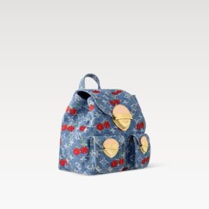 Alternative view of Louis Vuitton LV x TM Venice NM Backpack 10.2in/ 26cm Monogram Cherry Denim Gold Hardware For Women M13679