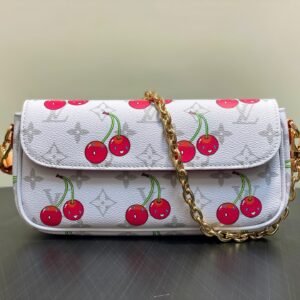 Alternative view of Louis Vuitton LV x TM Wallet On Chain Ivy Crossbosy Bag 9.3in/ 24cm Cherry Canvas Gold Hardware For Women M14239