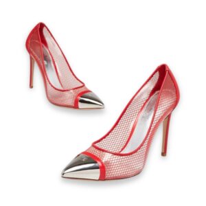Alternative view of Louis Vuitton Mesh And PVC Twist Pumps Red For Women
