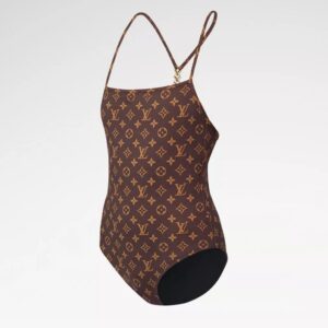 Alternative view of Louis Vuitton Monogram One-Piece Swimsuit Brown For Women 1AC6AG