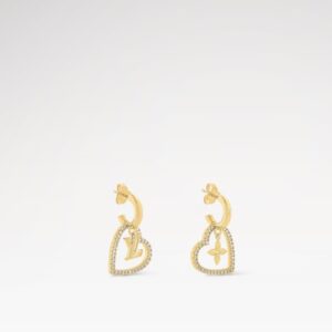 Alternative view of Louis Vuitton My LV Heart Earrings Gold-Toned For Women M02308