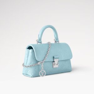 Alternative view of Louis Vuitton Nano Madeleine Top Handle Bag 8.3in/ 21cm Azur Frost Silver Hardware For Women M12211