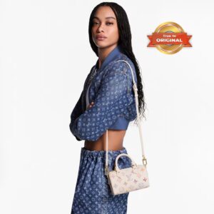 Alternative view of Louis Vuitton Nano Speedy Top Handle Bag 6.3in/ 16cm Dream Cream Gold Hardware For Women M25591