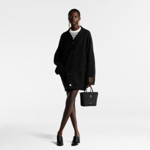 Alternative view of Louis Vuitton Neverfull Bandouliere Inside Out BB Tote Bag 10.4in/ 26cm Black Gold Hardware For Women M12099