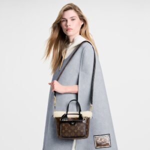 Alternative view of Louis Vuitton Neverfull Bandouliere Inside Out BB Tote Bag 10.4in/ 26cm Monogram Shearling Gold Hardware For Women M26315