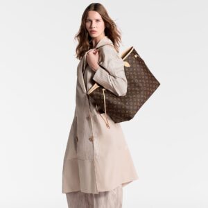 Alternative view of Louis Vuitton Neverfull GM Tote Bag 15.4in/ 39cm Brown Monogram Gold Hardware For Women M46978