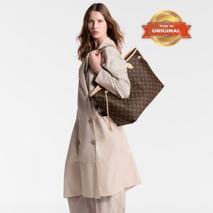 Alternative view of Louis Vuitton Neverfull GM Tote Bag 15.4in/ 39cm Brown Monogram Gold Hardware For Women M46978
