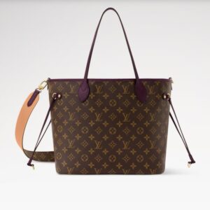 Alternative view of Louis Vuitton Neverfull Inside Out MM Tote Bag 12.2in/ 31cm Monogram/ Purple Gold Hardware For Women M28377