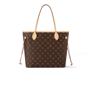 Louis Vuitton Neverfull MM Tote Bag 12.2in/ 31cm Brown Monogram Canvas Gold Hardware For Women M40995