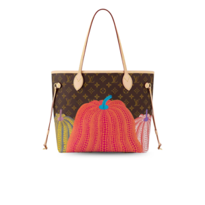 Louis Vuitton LV x YK Neverfull MM Tote Bag 12.2in/ 31cm Brown Monogram Gold Hardware For Women M46468