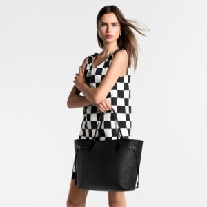 Alternative view of Louis Vuitton Neverfull MM Tote Bag 12.2in/ 31cm Black Silver Hardware For Women M11930