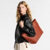 Louis Vuitton Neverfull MM Tote Bag 12.2in/ 31cm Kenyan Fauve Gold Hardware For Women M12467 - Image 3